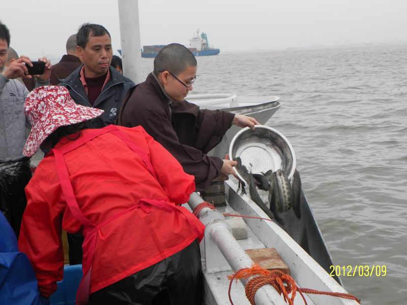 法雨寺、学佛网庆祝永健法师生日放生普佛法会