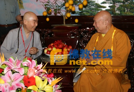 净空法师访问中国佛协和会长一诚长老的珍贵合
