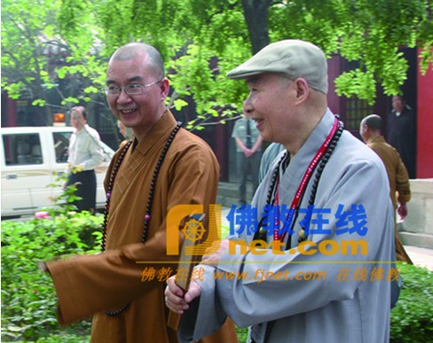 净空法师与中国佛协副会长学诚法师珍贵合影-