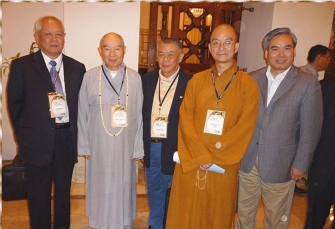 净空法师与中国佛协副会长学诚法师珍贵合影-